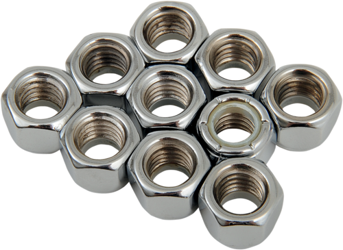 3/8-16 Chrome Nylon Nut