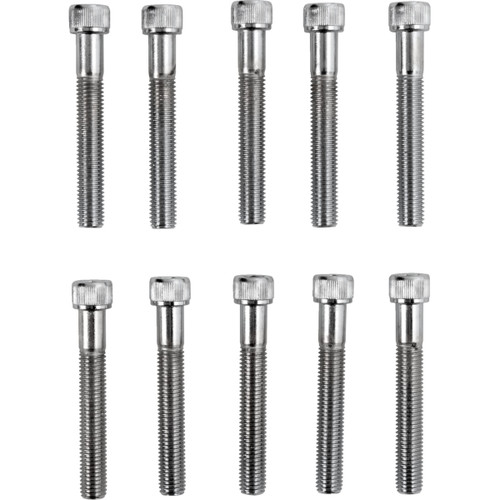 Drag Specialties - Bolts - Socket-Head/Replacement - Knurled/Fine Thread - 1/4"-28 x 1-3/4" - 10 Pack
