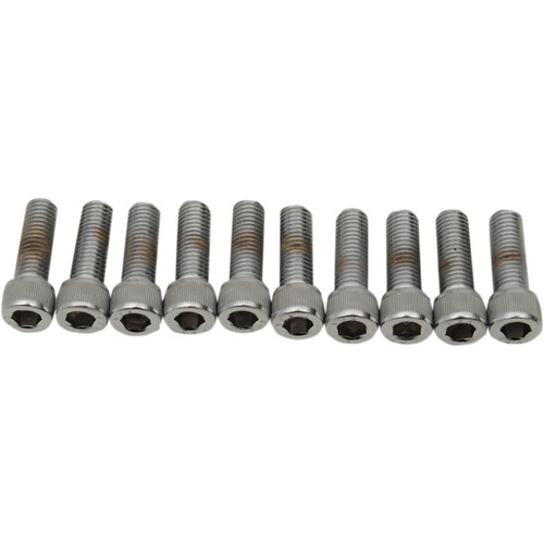 Drag Specialties - Bolts - Socket-Head/Replacement - Knurled/Fine Thread - 1/4"-28 x 3/4" - 10 Pack