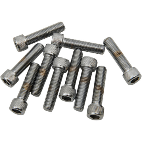 Drag Specialties - Bolts - Socket-Head/Replacement - Knurled/Fine Thread - 5/16"-24 x 1-1/4" - 10 Pack