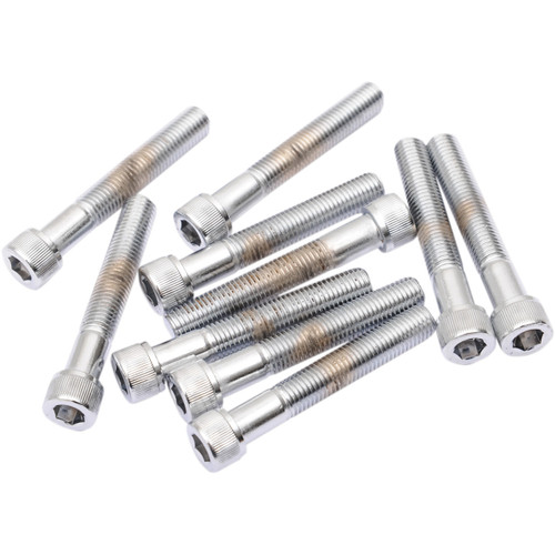 Drag Specialties - Bolts - Socket-Head/Replacement - Knurled/Fine Thread - 5/16"-24 x 1-3/4" - 10 Pack