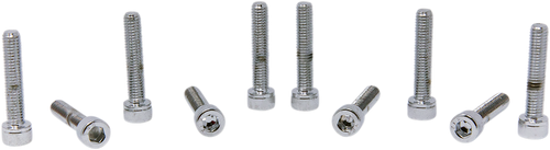 Drag Specialties Bolts - Socket-Head - Replacement - Knurled/Fine Thread - #10-32 x 1" - 10 Pack