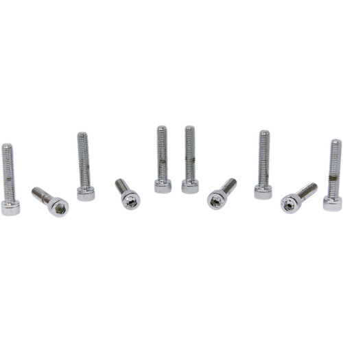 Drag Specialties - Bolts - Socket-Head - Replacement - Knurled/Fine Thread - #10-32 x 1" - 10 Pack