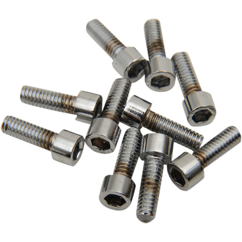 Drag Specialties - Bolts - Socket-Head - Replacement - Knurled/Coarse Thread - #8-32 x 1/2" - 10 Pack