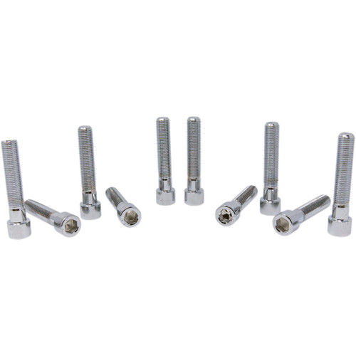 Drag Specialties - Bolts - Socket-Head/Replacement - Smooth/Fine Thread - 3/8"-24 x 2" - 10 Pack