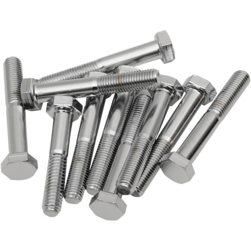 Drag Specialties - Bolts - Hex Head/Replacement - Fine Thread - 5/16"-24 x 2" - 10 Pack