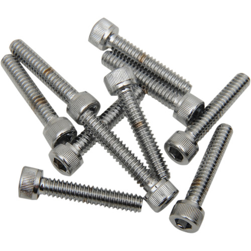 Drag Specialties - Bolts - Socket-Head - Replacement - Knurled/Coarse Thread - #10-24 x 1-1/4" - 10 Pack