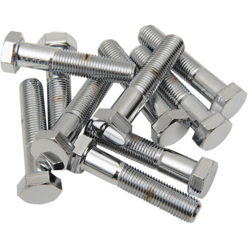 Drag Specialties - Bolts - Hex Head/Replacement - Fine Thread - 3/8"-24 x 1-3/4" - 10 Pack