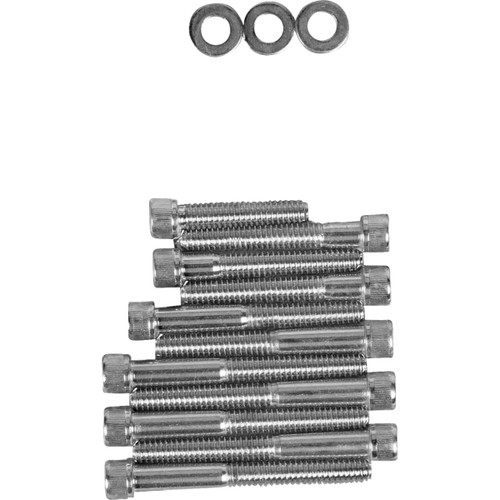 Drag Specialties - Bolt Kit - Cam Cover - Knurled - Chrome - '91-'03 Sportster