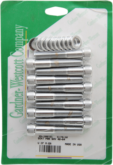 Gardner-Westcott #C-74-10 - Head Bolt Set - Knurled/Socket-Head