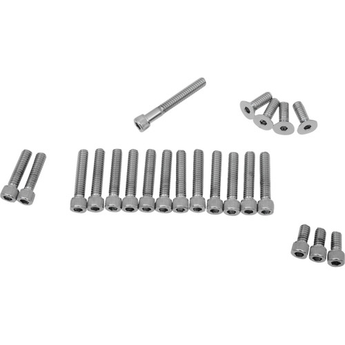 Drag Specialties - Bolt Set - Cam/Primary/Inspection/Derby Cover - Knurled - '70-'84 Harley-Davidson