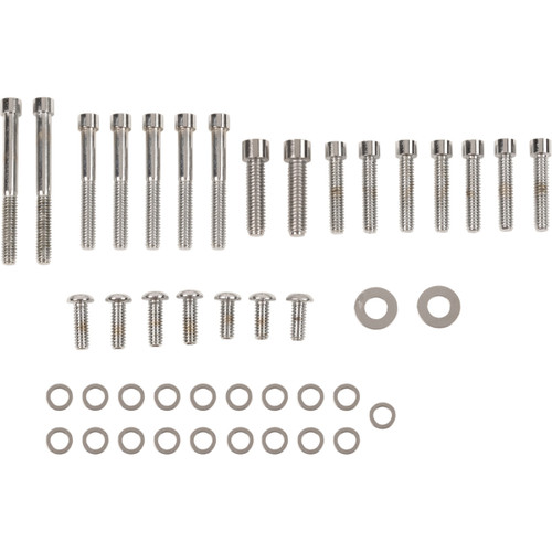 Drag Specialties - Bolt Set - Inner/Outer Primary/Inspection/Derby Cover - Smooth - Softail/Dyna