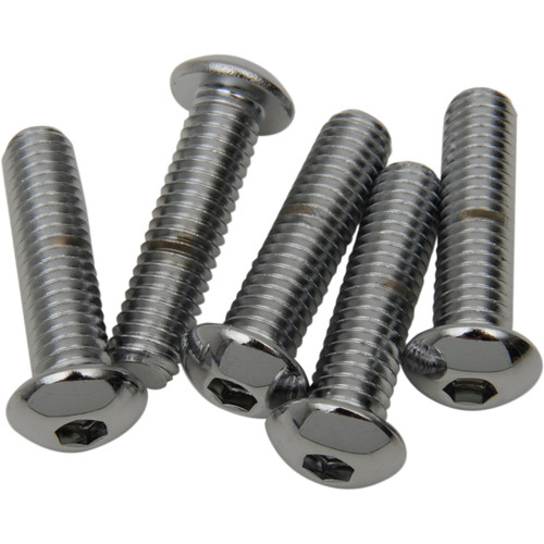 Drag Specialties - Bolts - Button Head/Replacement - 3/8"-16 x 1-1/2" - 5 Pack