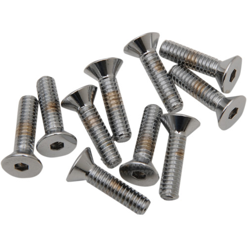 Drag Specialties - Bolts - Flat-Head - Chrome - 1/4"-20 x 3/4"