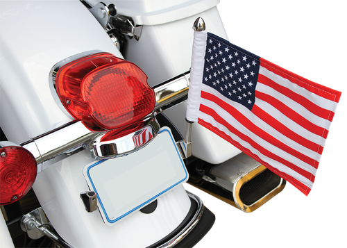License Plate Flag Mount - With 10" X 15" Flag
