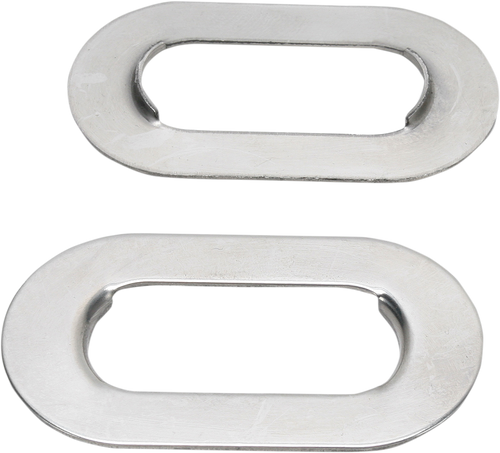 Axle Adjuster Plate - Stainless Steel - FX/FXST