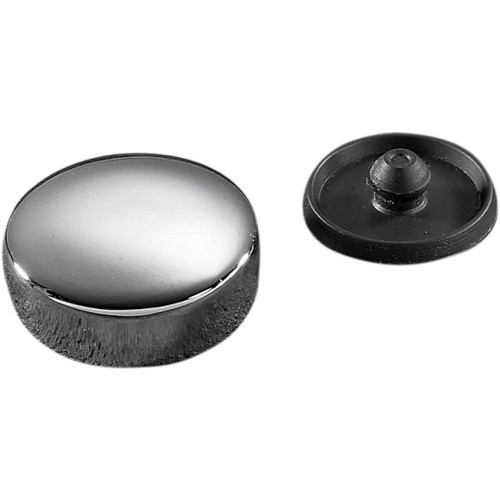 Colony #8810-2 - Chrome Stem Bolt Cover and Rubber Plug - '57-'78 XL