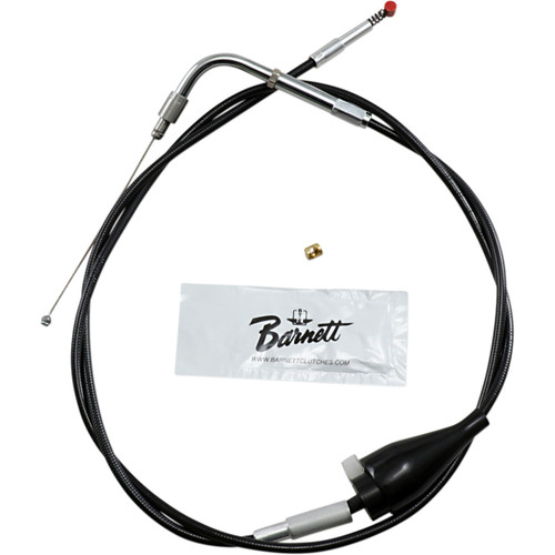 Barnett #101304100206 - Black Vinyl Idle Cable - Cruise - +6" Size - 31" Length