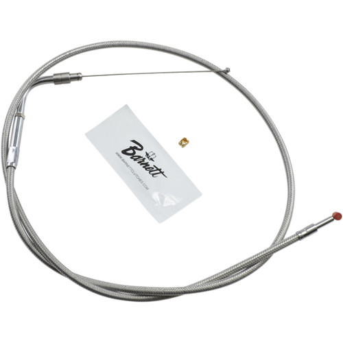 Barnett #102303001206 - Stainless Steel Throttle Cable - +6" - '01-'15 Softail
