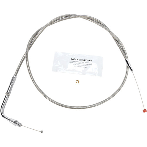 Barnett #102303001406 - Stainless Steel Throttle Cable - +6" - Dyna/FXR/Softail