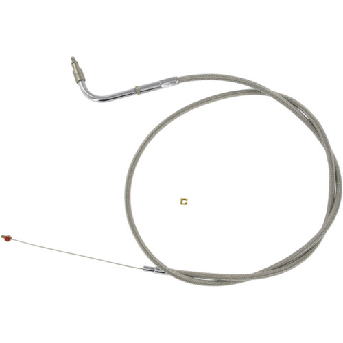 Barnett #102303001506 - Stainless Steel Throttle Cable - +6" - Dyna/FXR/Softail