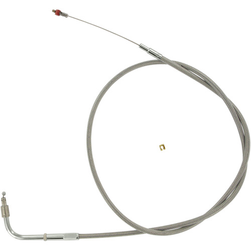 Barnett #102304001506 - Stainless Steel Idle Cable - +6" - Dyna/FXR/Softail