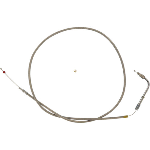 Barnett #30696SC+6DS - Stainless Steel Throttle Cable - +6" - '96-'00 Softail