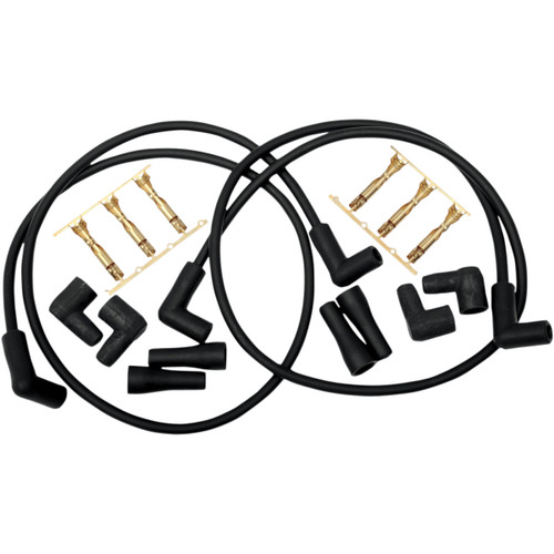 Compu-fire #40200 - 8 mm Spark Plug Wire Kit - Single Plug - 4-Wire - Black