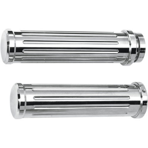 Pro-one Perf.mfg. #500560 - Chrome Billet Grips - Ball-Milled