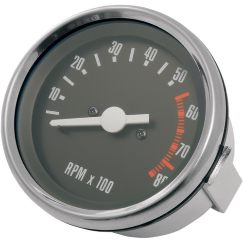 Drag Specialties - OE Style Tachometer - Stainless Steel Bezel - 2.75" Diameter