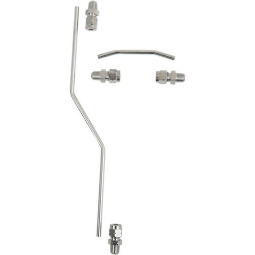 Drag Specialties - Rocker Oil Line Set - Chrome - Shovelhead