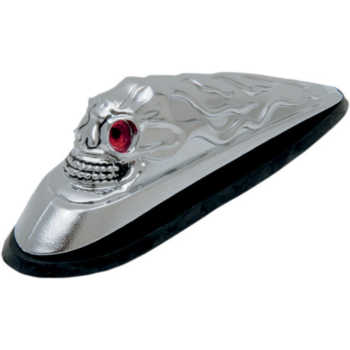 Drag Specialties - Skull Head - Illuminated Eyes - Chrome