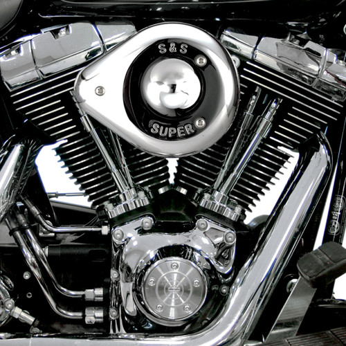 S&S Cycle #17-0403 - Teardrop Air Cleaner Kit - Chrome