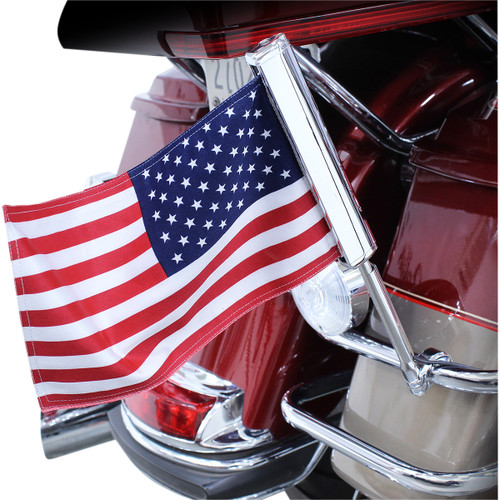Ciro #70600 - LED Flagpole - U.S. Flag - Chrome