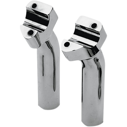 Drag Specialties - Buffalo Billet Aluminum Handlebar Risers - 5-1/2" - Chrome