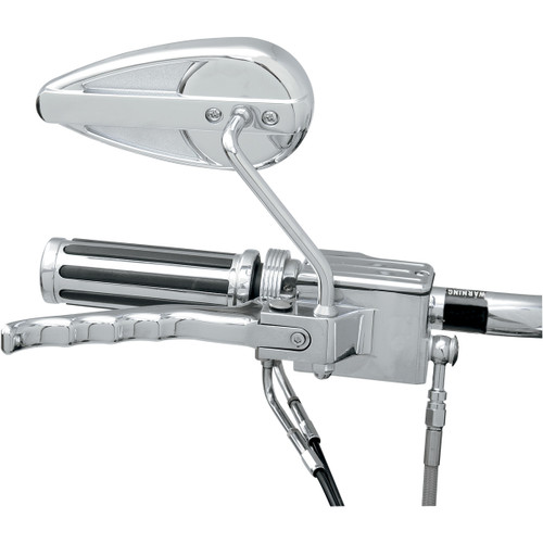 Drag Specialties - Mirror - Side View - Teardrop - Chrome - Right - Each