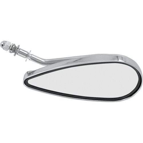 Drag Specialties - Mirror - Side View - Teardrop - Chrome - Left - Each