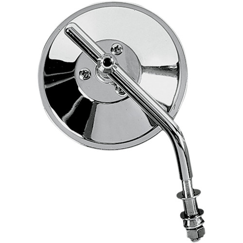 Drag Specialties - Mirror - Custom - Side View - Round - Chrome - Left/Right - 4" - Each