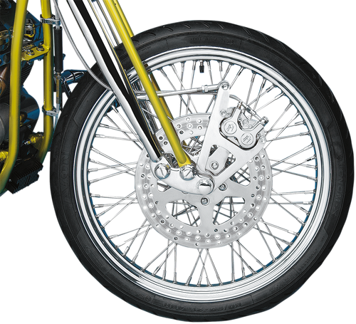 Performance Machine  #1217-0017-CH - Single Disc Caliper - Front - Chrome - Springer 88-99