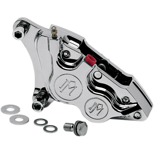 Performance Machine (PM) #0053-2916-CH - Caliper - Front Right - Chrome - 84-99 Harley-Davidson