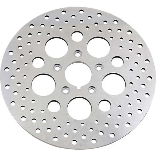 Drag Specialties - Drilled Brake Rotor - Front - 11.5" - Harley-Davidson