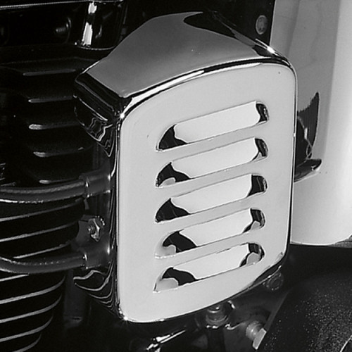 Drag Specialties - Coil Cover - Louvered - Chrome - Harley Davidson