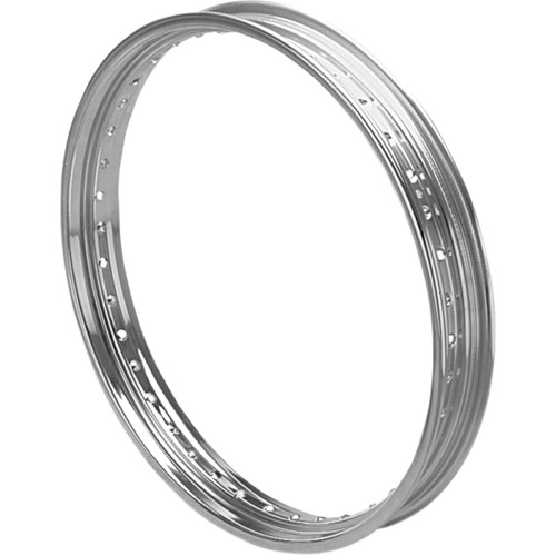 Drag Specialties - Rim - Drop Center - Rolled Edge - 40 Hole - Silver - 21x2.15