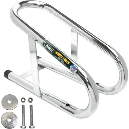 Pingel #WC-35H - Wheel Chock - Permanent - Chrome - 3-1/2"