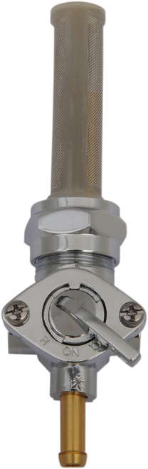 Straight Petcock - Chrome - 22mm