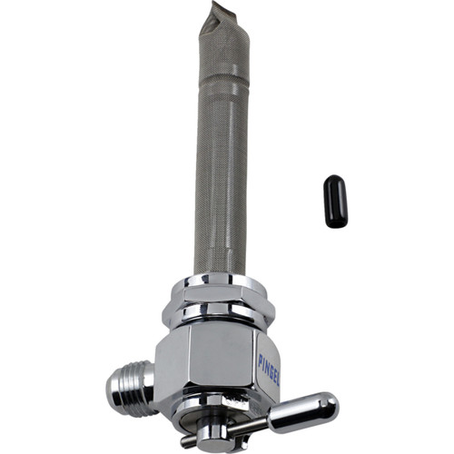 Pingel #6331-CH - Power-Flo™ -6AN Fuel Valve - Chrome-Plated - 22 mm