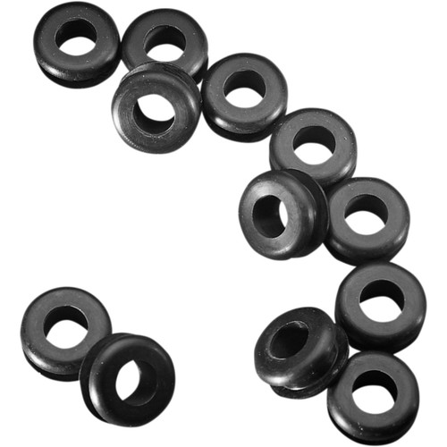 James Gasket #JGI-11447 - Mounting Grommets - Rubber - 12-Pack