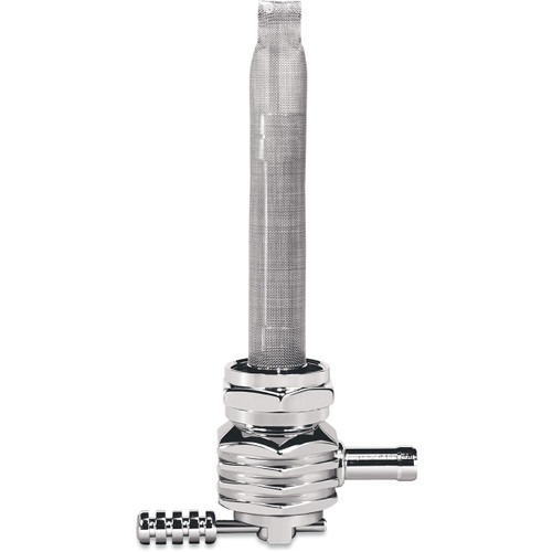 Pingel #6311-CHF - Hex Fuel Valve - Finned Chrome - 22 mm