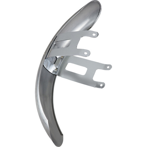 Drag Specialties - Wide Glide-Style Front Fender with Chrome Mounting Brackets - For 19" or 21" Wheel