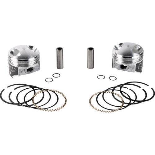 KB Performance #KB297.020 - Piston Kit - 3.498" +0.020" - 8.3:1 CR - 4.250" Stroke - 80" Big Twin